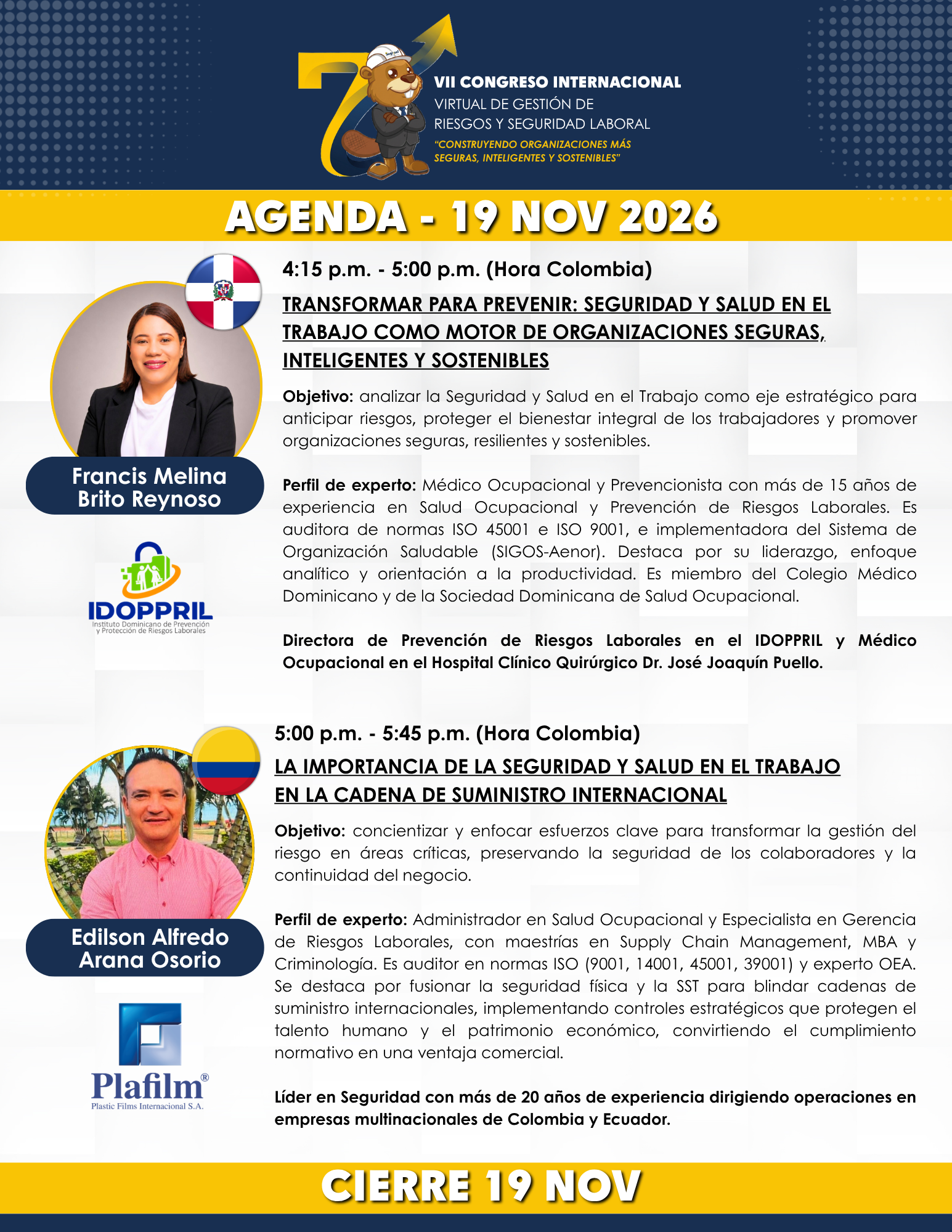 Agenda del congreso - Página 16
