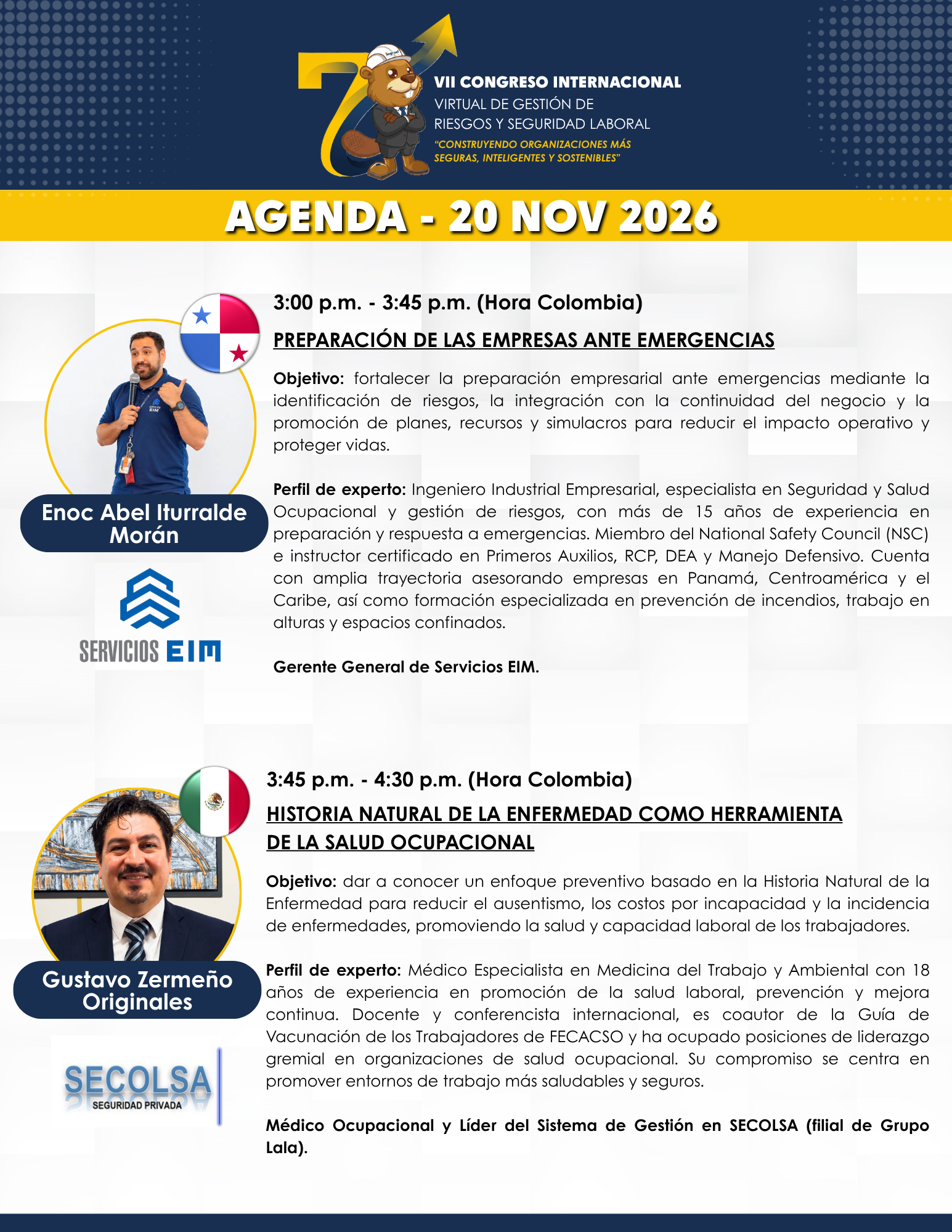 Agenda del congreso - Página 21